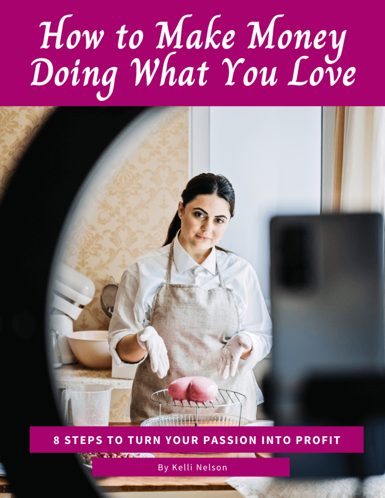 How to Make Money Doing What You Love - pg 1 Image of How to Make Money Doing what you love - 8 steps to turn your passion into profit guide